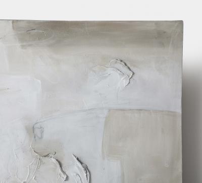 Huda Hashim NEUTRAL ABSTRACT ON CANVAS