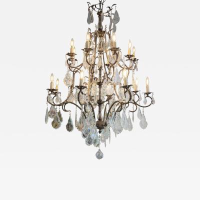 Huge 16 Lite French Crystal Chandelier