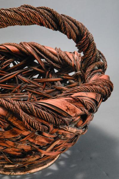 Huge Bowl Shaped Flower Arranging Ikebana Basket