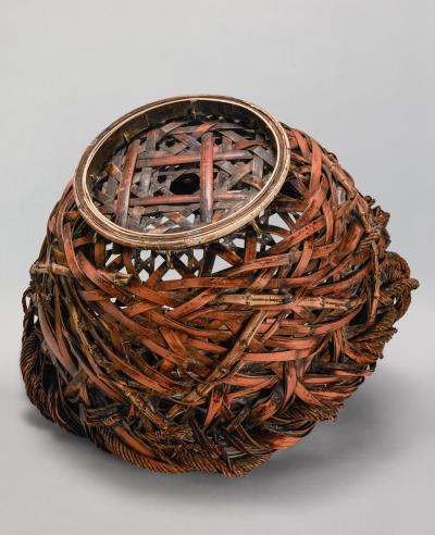 Huge Bowl Shaped Flower Arranging Ikebana Basket