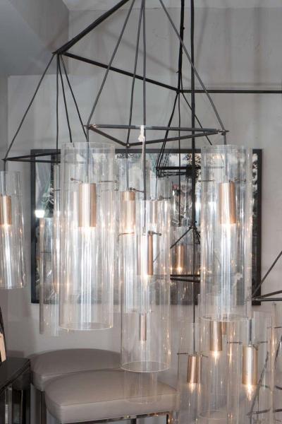 Huge Custom Acrylic Pendant Chandelier in the Manner of Aartreme