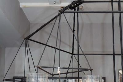 Huge Custom Acrylic Pendant Chandelier in the Manner of Aartreme