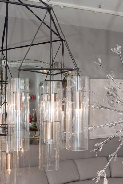 Huge Custom Acrylic Pendant Chandelier in the Manner of Aartreme