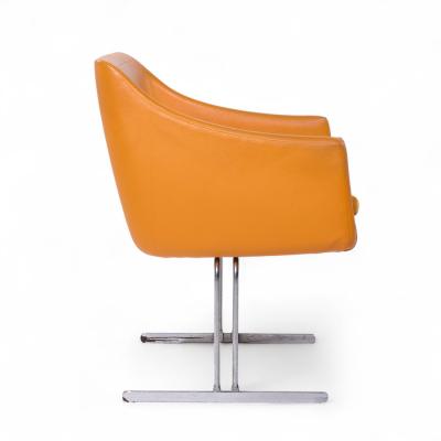Hugh Acton Hugh Acton for Vecta Mid Century Chrome Lounge Chairs Pair