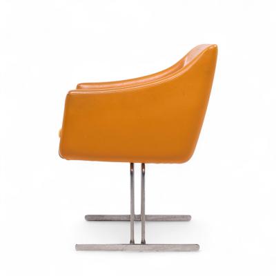 Hugh Acton Hugh Acton for Vecta Mid Century Chrome Lounge Chairs Pair
