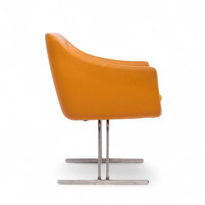 Hugh Acton Hugh Acton for Vecta Mid Century Chrome Lounge Chairs Pair