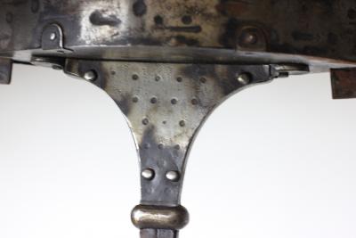 Hugo Berger Arts Crafts Jugendstil Iron Floor Ashtray by Hugo Berger 1910 Germany