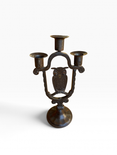 Hugo Berger Pair of Art and Craft candle holders by Goberg