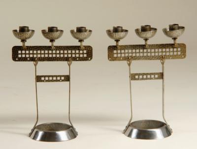 Hugo Borger A Pair of Art Nouveau Candlesticks attributed to Hugo Borger