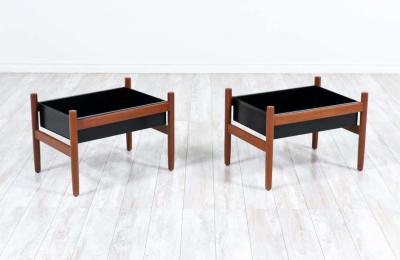 Hugo Frandsen Hugo Frandsen Floating Teak Planters for Sp ttrup Stolefabrik