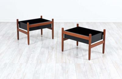 Hugo Frandsen Hugo Frandsen Floating Teak Planters for Sp ttrup Stolefabrik