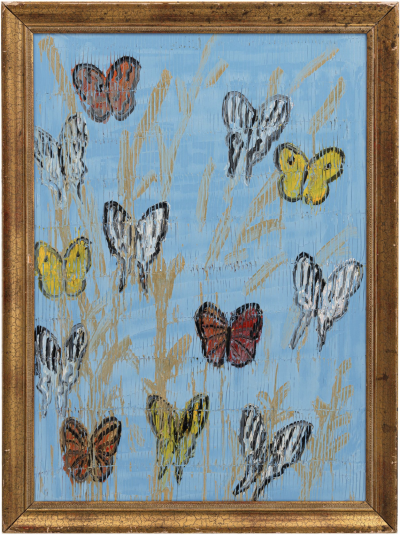 Hunt Slonem Kaleidoscope Blue Butterflies