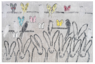 Hunt Slonem Silver Whydahs