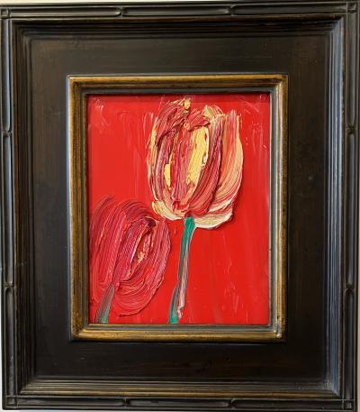 Hunt Slonem Two Tulips MN0091