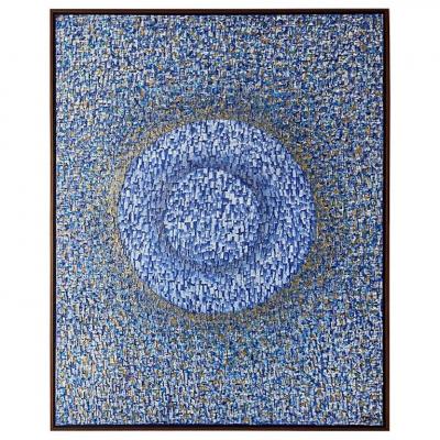 Hyunae Kang Hyun Ae Kang American Modern Abstract Mixed Media on Canvas Cosmos Hyunae Kang