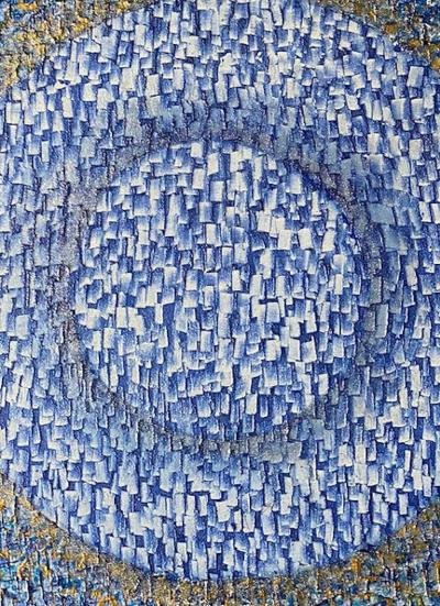 Hyunae Kang Hyun Ae Kang American Modern Abstract Mixed Media on Canvas Cosmos Hyunae Kang