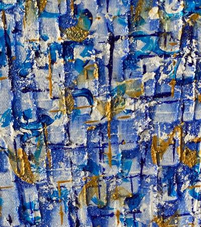 Hyunae Kang Hyun Ae Kang American Modern Abstract Mixed Media on Canvas Cosmos Hyunae Kang