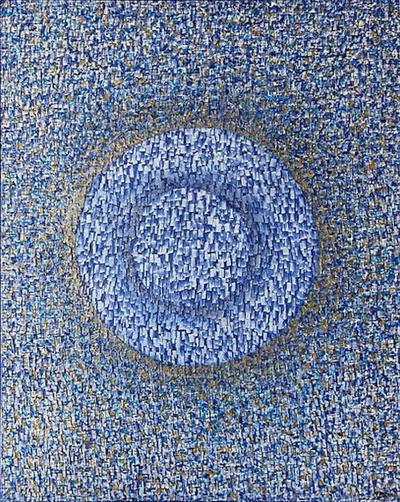 Hyunae Kang Hyun Ae Kang American Modern Abstract Mixed Media on Canvas Cosmos Hyunae Kang