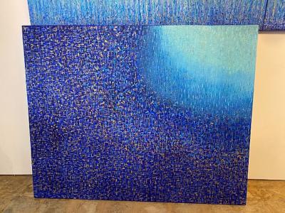 Hyunae Kang Hyun Ae Kang American Modern Abstract Mixed Media on Canvas Effulgence Duology Hyunae Kang
