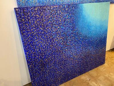 Hyunae Kang Hyun Ae Kang American Modern Abstract Mixed Media on Canvas Effulgence Duology Hyunae Kang