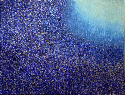 Hyunae Kang Hyun Ae Kang American Modern Abstract Mixed Media on Canvas Effulgence Duology Hyunae Kang