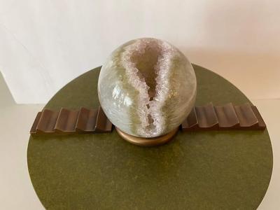 Hyunae Kang Hyun Ae Kang American Modern Bronze and Amethyst Sculpture Hyunae Kang
