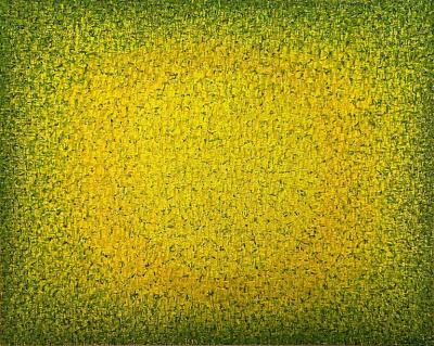 Hyunae Kang Hyun Ae Kang Modern Abstract Mixed Media on Canvas Painting HALO Hyunae Kang