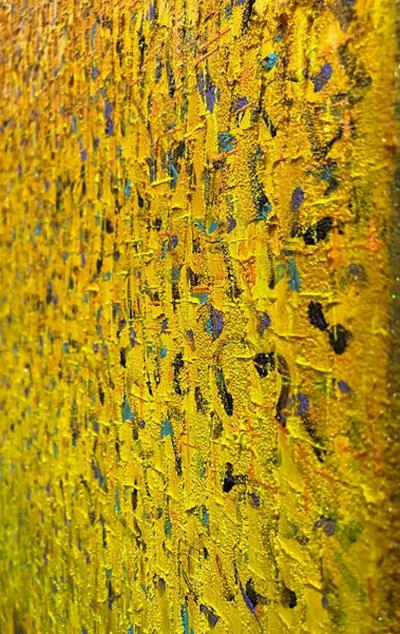 Hyunae Kang Hyun Ae Kang Modern Abstract Mixed Media on Canvas Painting Windows in Heaven Hyunae Kang