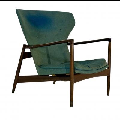 IB Kofod Larsen Wingback Lounge Chair Denmark 1950