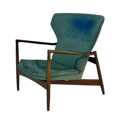 IB Kofod Larsen Wingback Lounge Chair Denmark 1950