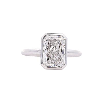 IGI Cert 3 1 Carat Lab Grown Diamond Bezel Set Engagement Ring