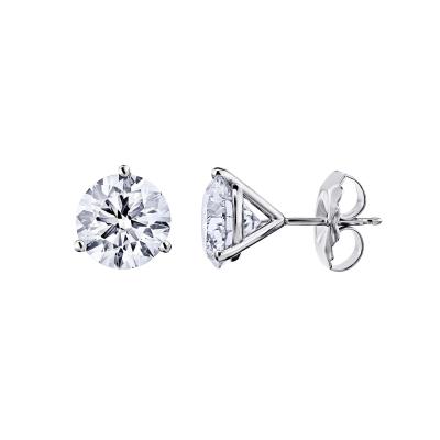 IGI Certified 6 Carat TW Lab Grown Diamond 14K Martini Stud Earrings