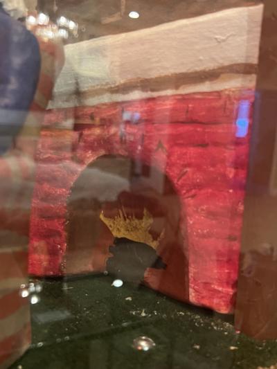 ILLUMINATED CHARMING MYSTERIOUS 1920S 1 CENT ASTROLOGY MACHINE WITH WIZARD