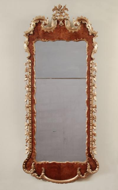 IMPORTANT LARGE CHIPPENDALE LOOKING GLASS