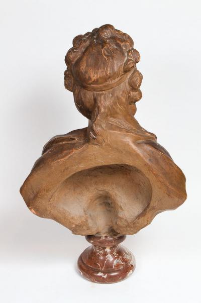 IMPORTANT TERRACOTTA BUST OF MADAME DU BARRY