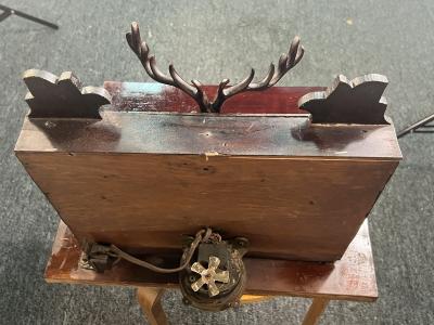 INCREDIBLE UNIQUE AUTOMATED 1920s FOLK ART BARTENDER IN DETAILED DECORATED BAR
