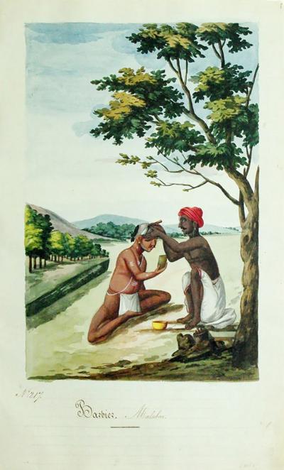 INDIAN TRADE WATERCOLOR