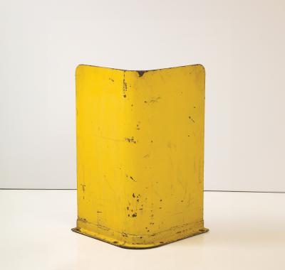 INDUSTRIAL YELLOW SCULPTURAL OBJECT