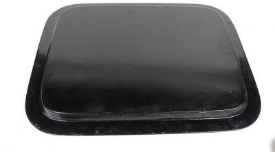 INTERESTING BLACK AND COBALT BLUE JAPANNED TRAY
