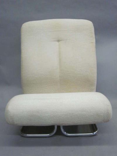 IPE Bologna Rare Pair of Italian Mid Century Modern Space Age Lounge Chairs by IPE