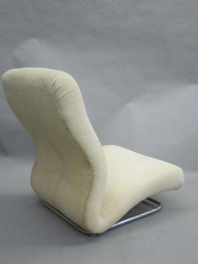 IPE Bologna Rare Pair of Italian Mid Century Modern Space Age Lounge Chairs by IPE