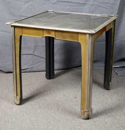ITALIAN ART NOUVEAU STYLE MIRRORED SIDE TABLE
