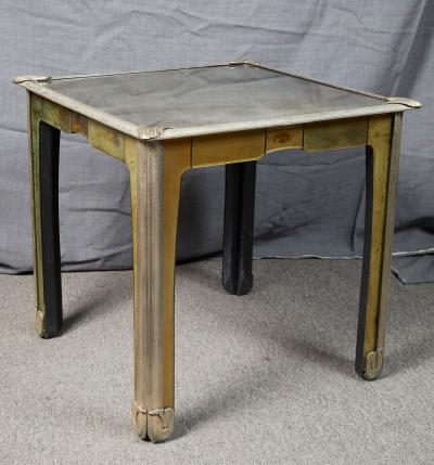ITALIAN ART NOUVEAU STYLE MIRRORED SIDE TABLE