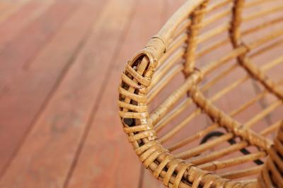 ITALIAN BAMBOO MAGAZINE HOLDER