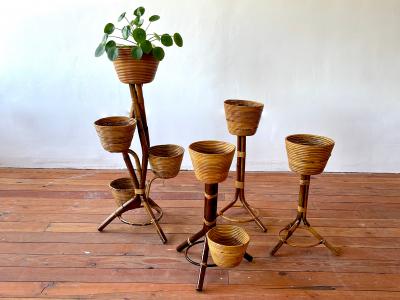 ITALIAN BAMBOO PLANT STANDS