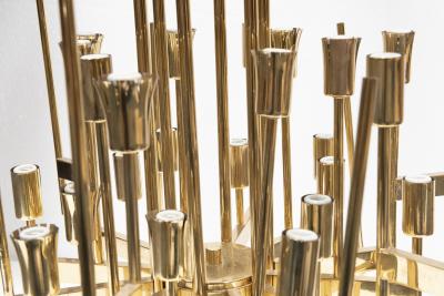 ITALIAN BRASS 24 ARM CHANDELIER