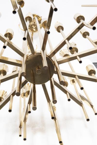 ITALIAN BRASS 24 ARM CHANDELIER