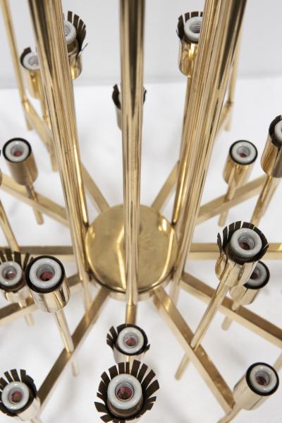 ITALIAN BRASS 24 ARM CHANDELIER