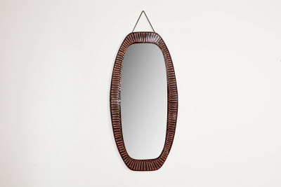 ITALIAN ENAMEL MIRROR