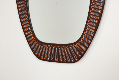 ITALIAN ENAMEL MIRROR